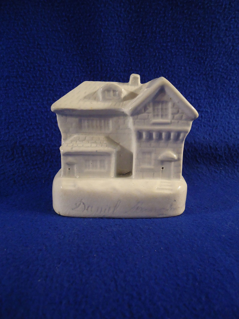 Dated 1866 and Maker Signed Staffordshire Stoneware Cottage Bank #2938