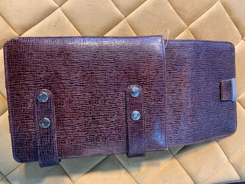 Thumbnail:  leather clutch bag / hard leather for traveller passports / YAZLI brand 