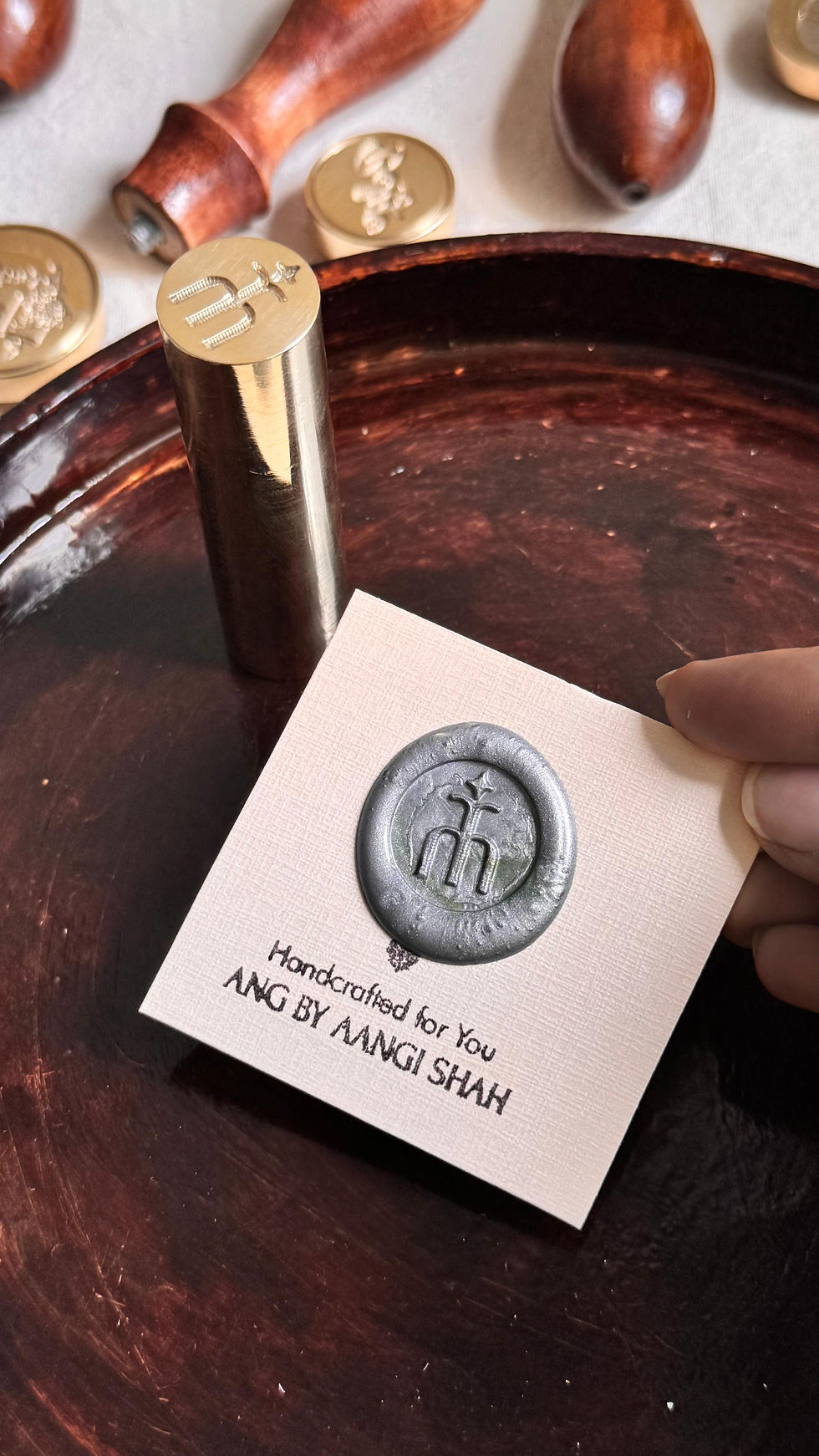 Thumbnail: Classic Custom Solid Brass Seal Stamp