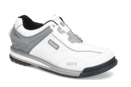 Dexter Men's SST 6 Hybrid BOA Bowling Shoes - White/Grey - Right Hand