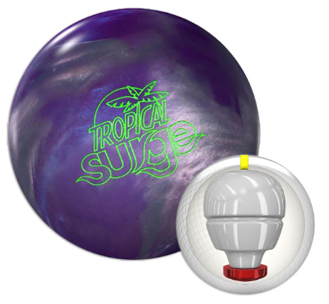 Storm Tropical Surge Bowling Ball - Purple/Silver | Perfection Bowling ...