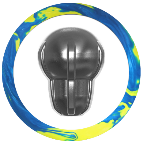 Thumbnail: Motiv Max Thrill Pearl - Blue/Yellow Bowling Ball