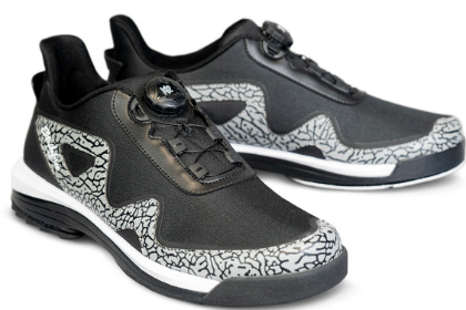 Thumbnail: KR Strikeforce Men's TPC Gladiator Bowling Shoes - Left Hand - Black/Stone