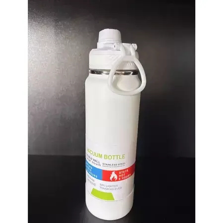 Thumbnail: Insulated Stainless Steel Water Bottle with Protective Sleeve –1000ml Vacuum Fla
