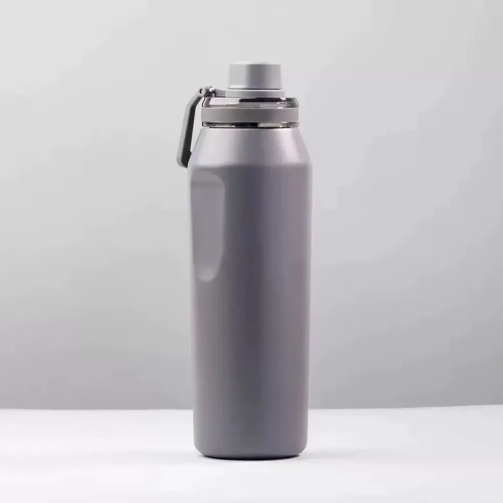 Thumbnail: Insulated Stainless Steel Water Bottle with Protective Sleeve –1000ml Vacuum Fla