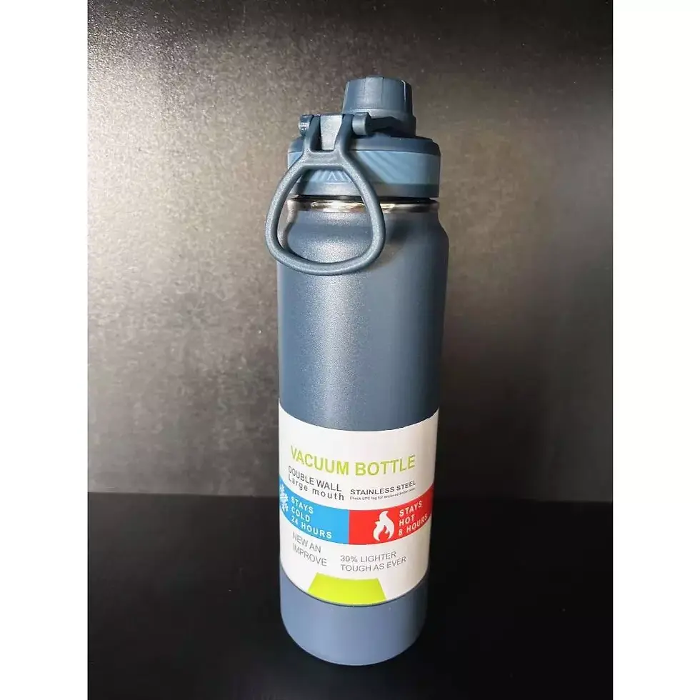 Thumbnail: Insulated Stainless Steel Water Bottle with Protective Sleeve –1000ml Vacuum Fla