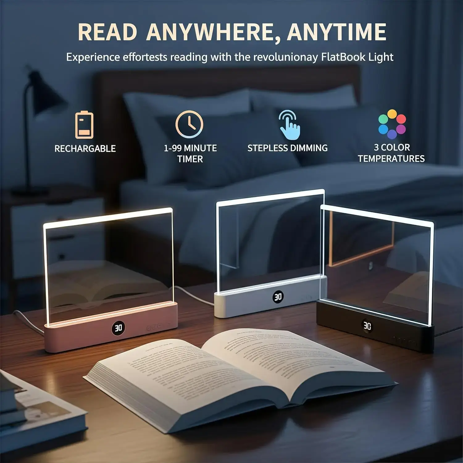 ReadGlow™ – Smart Book Light
