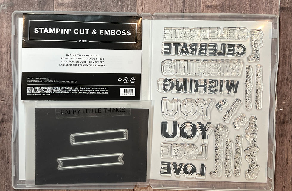 Thumbnail: Happy Little Things Bundle (Stamp Set & Dies)