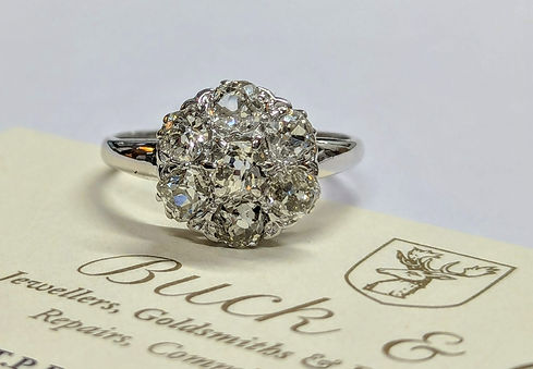 2.2ct antique diamonds, antique jewellery, diamond mounting, goldsmith.