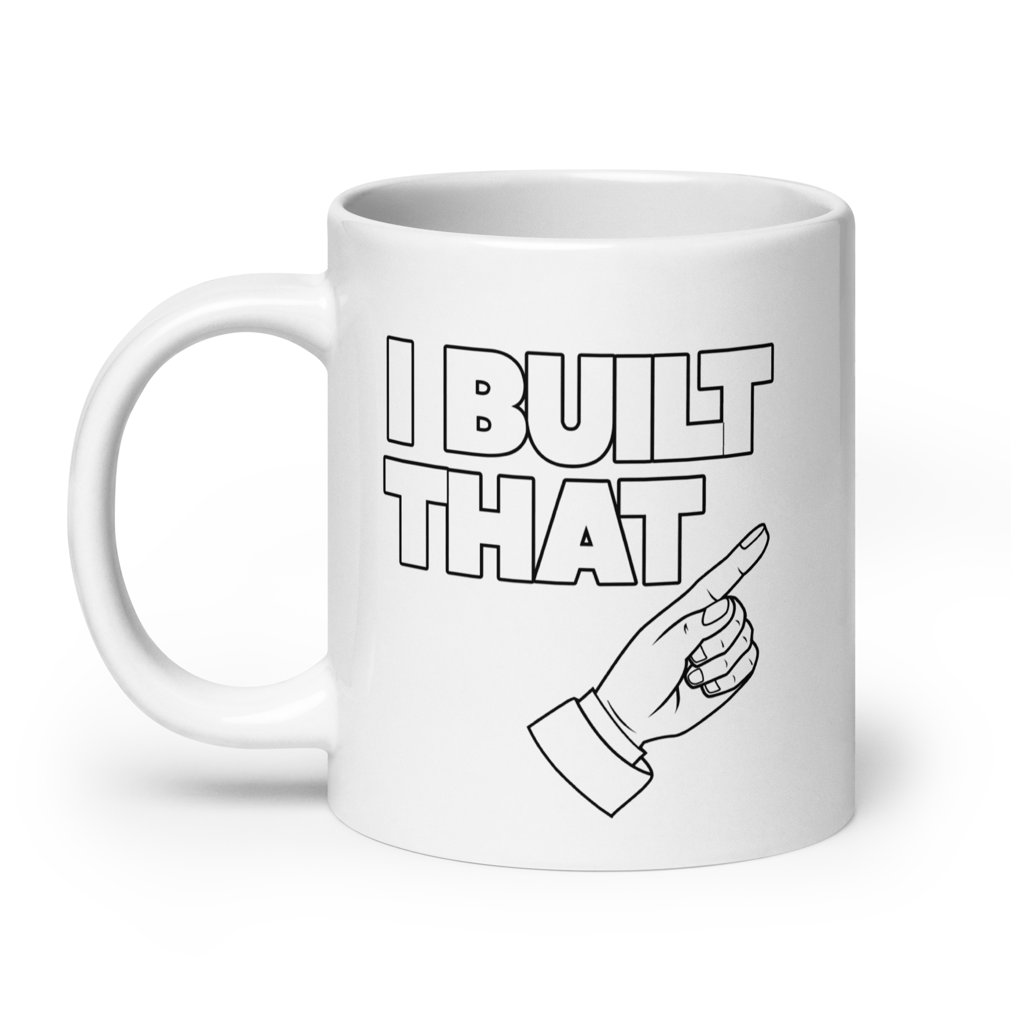HBIW I Built That White Coffee Mug