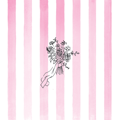 Pink Stripes London Wedding