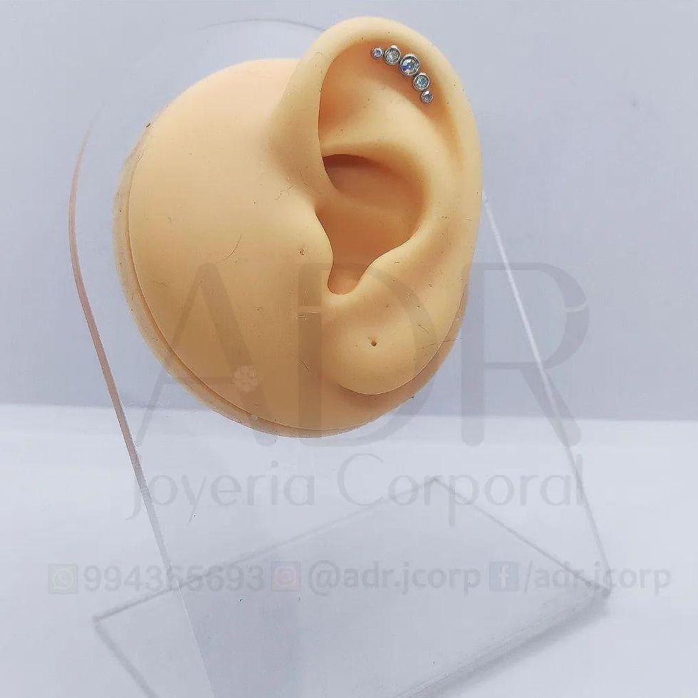 Miniatura: Piercing Labret Cluster Opalo - Arete - ADR Joyería Corporal