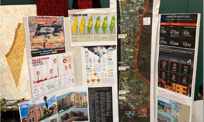 Heritage night display on Palestine filled with anti-Israel propaganda (April 2025)