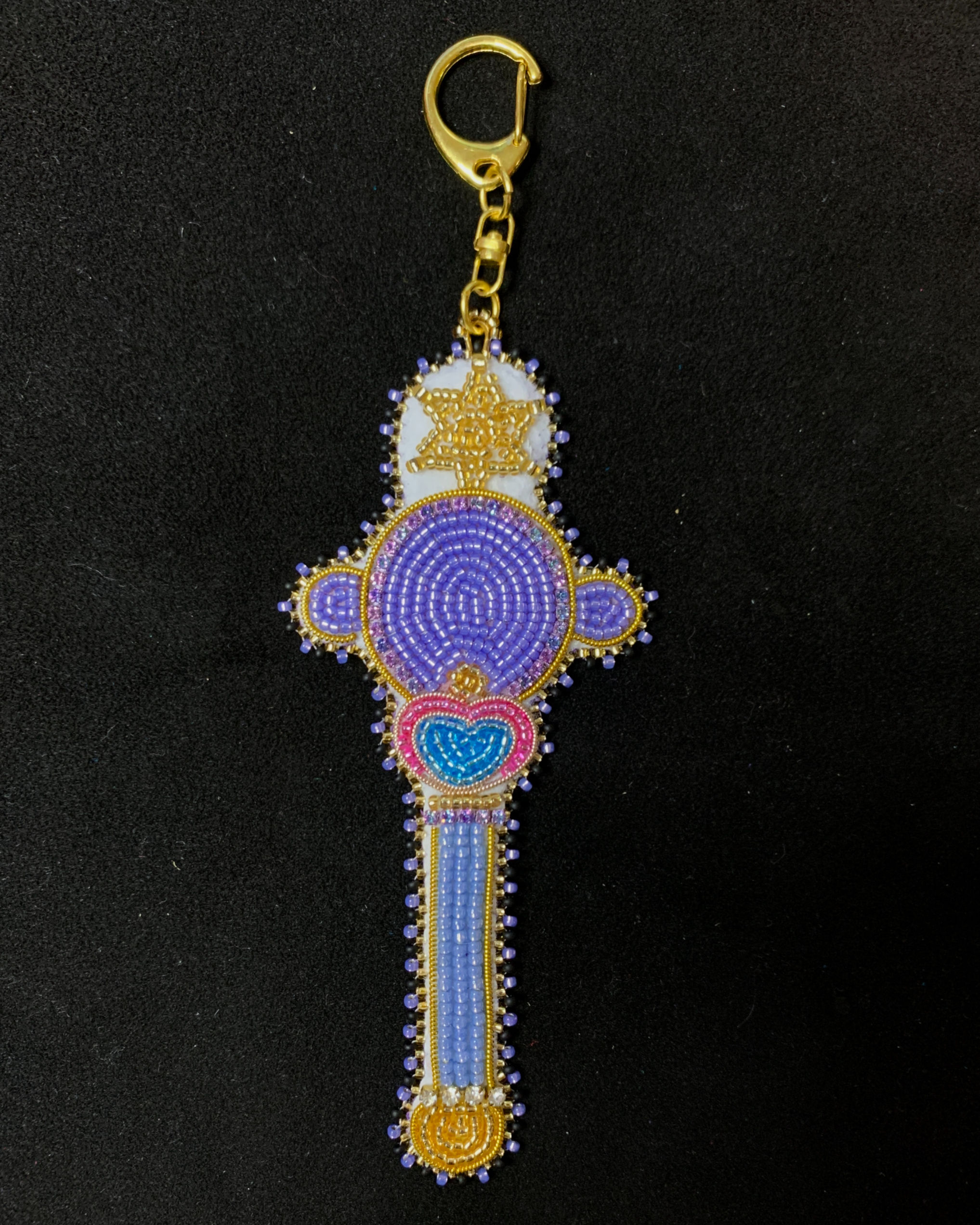 Sailor Pluto's pen wand keychain