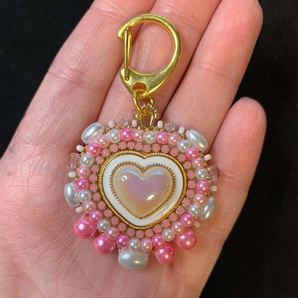 Thumbnail: Pretty pink pearls - charm