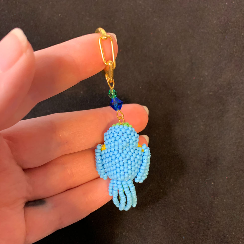 Thumbnail: Blue+Gold macaw keychain