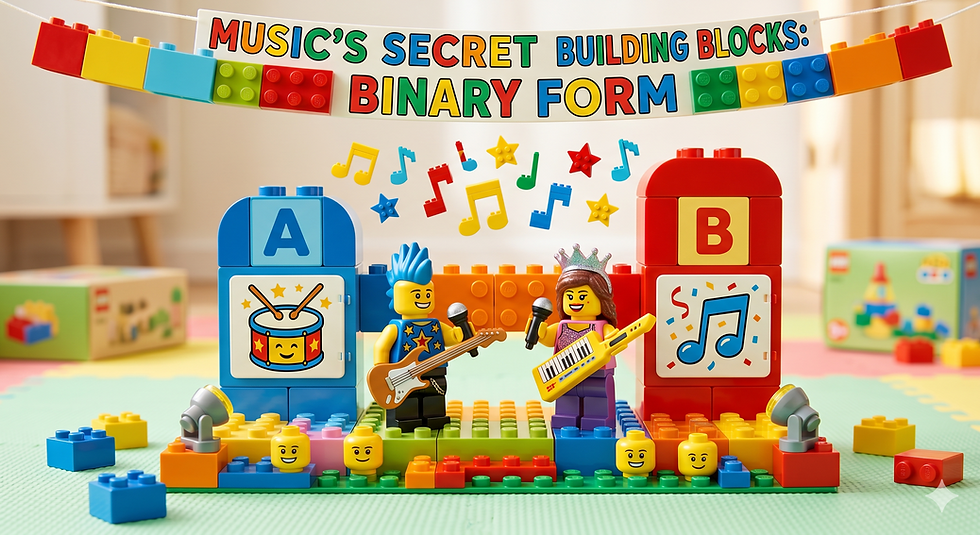 Music’s Secret Building Blocks: Binary Form