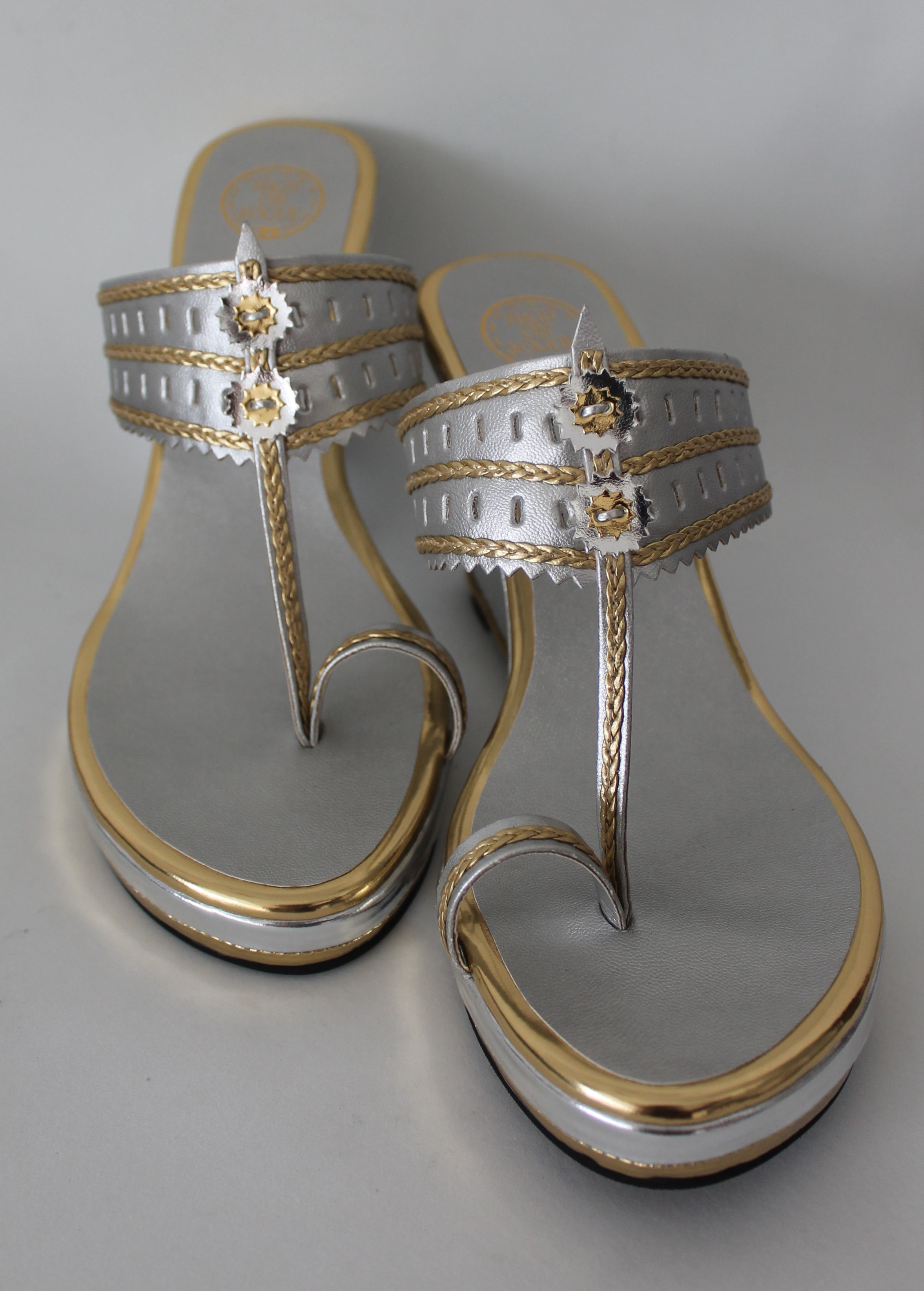 Gold/Silver Kolhapuri platforms