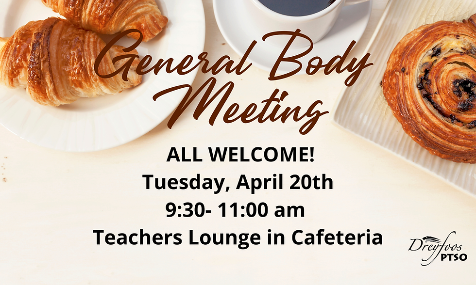 PTSO General Body Meeting