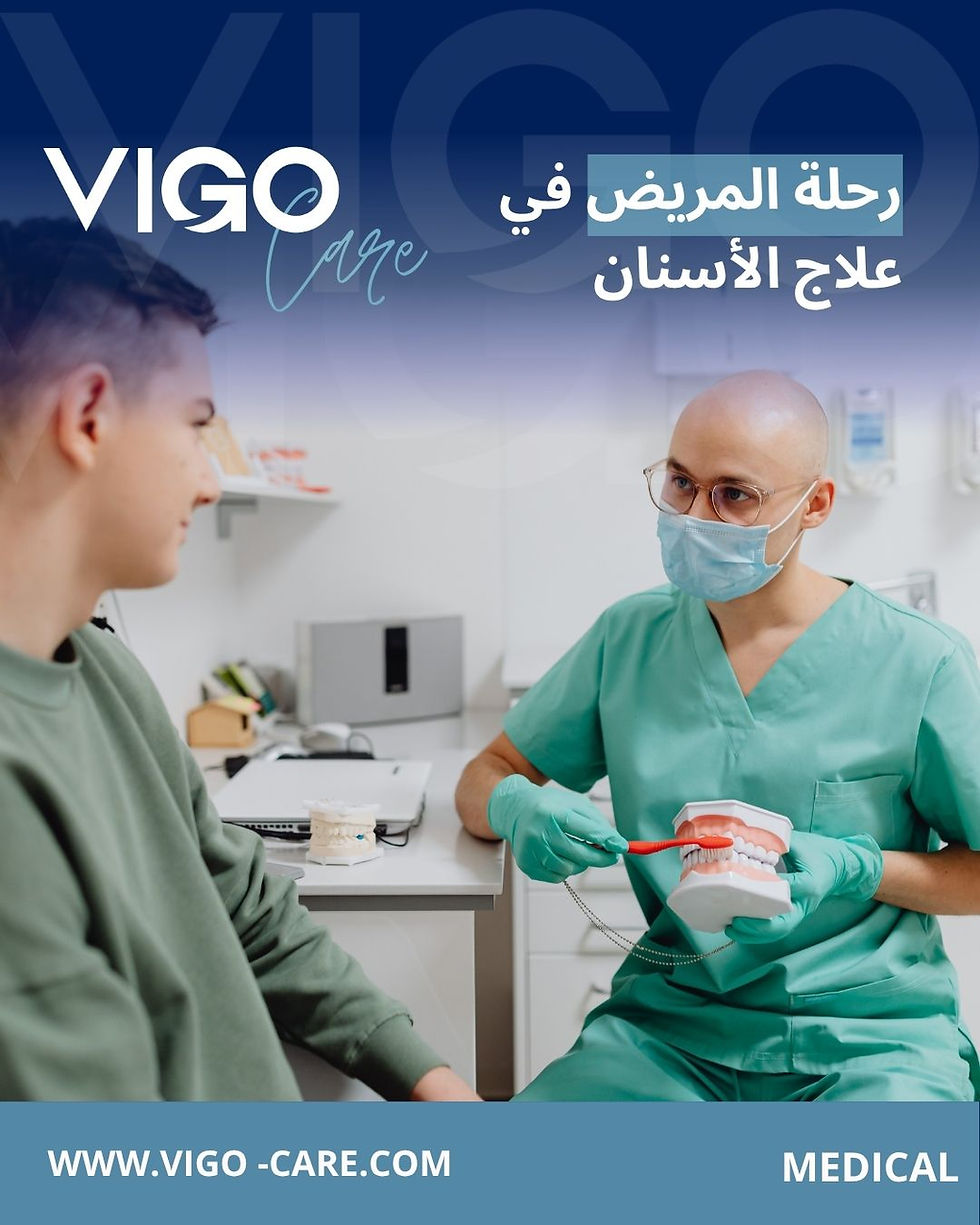 رحلة المريض في علاج الأسنان من البداية حتى انتهاء العلاج