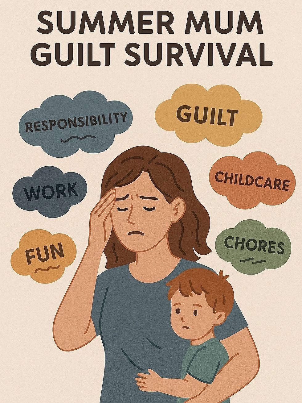 Why Mum Guilt Spikes Over the Summer Holidays: How CBT Can Help