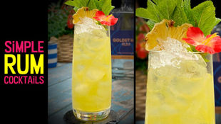 Easy Pina Colada Rum Cocktail
