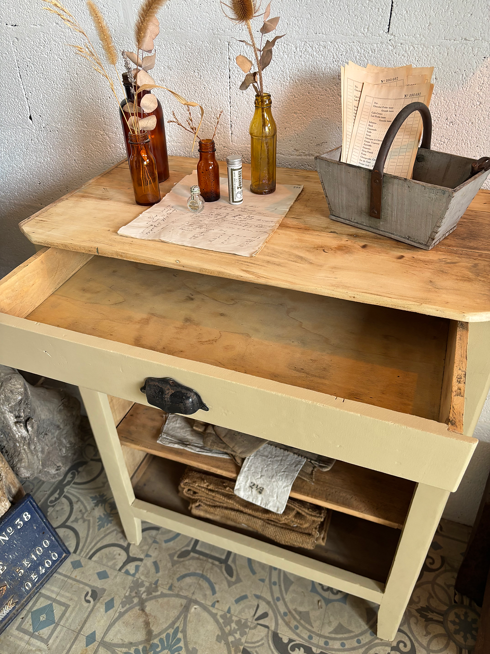 Miniature : Confiturier ouvert beige 