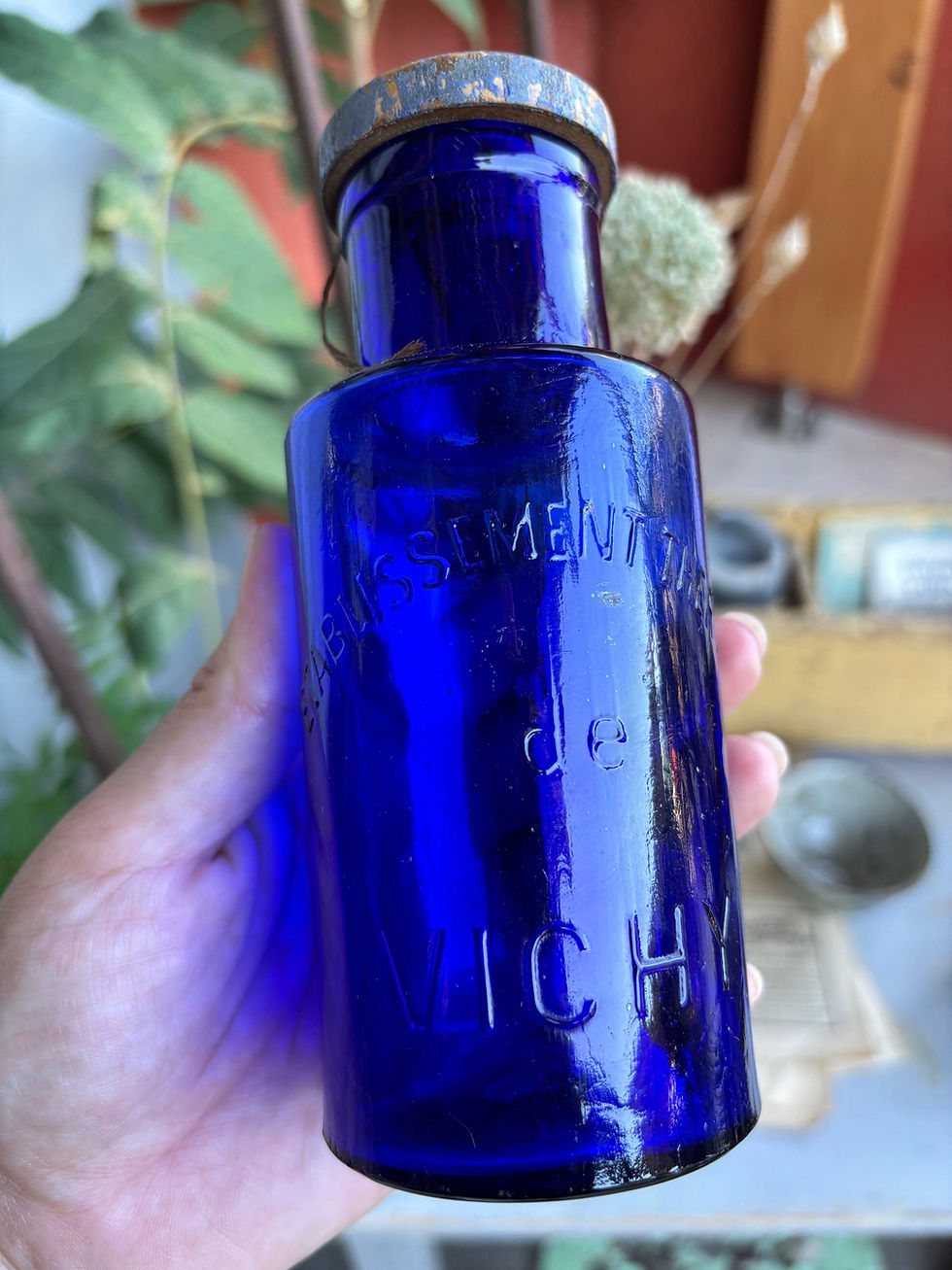 Miniature : Fiole bleu Vichy