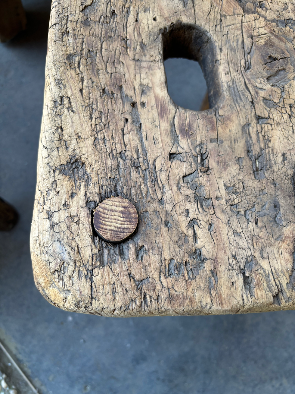 Miniature : Petit tabouret de traite 
