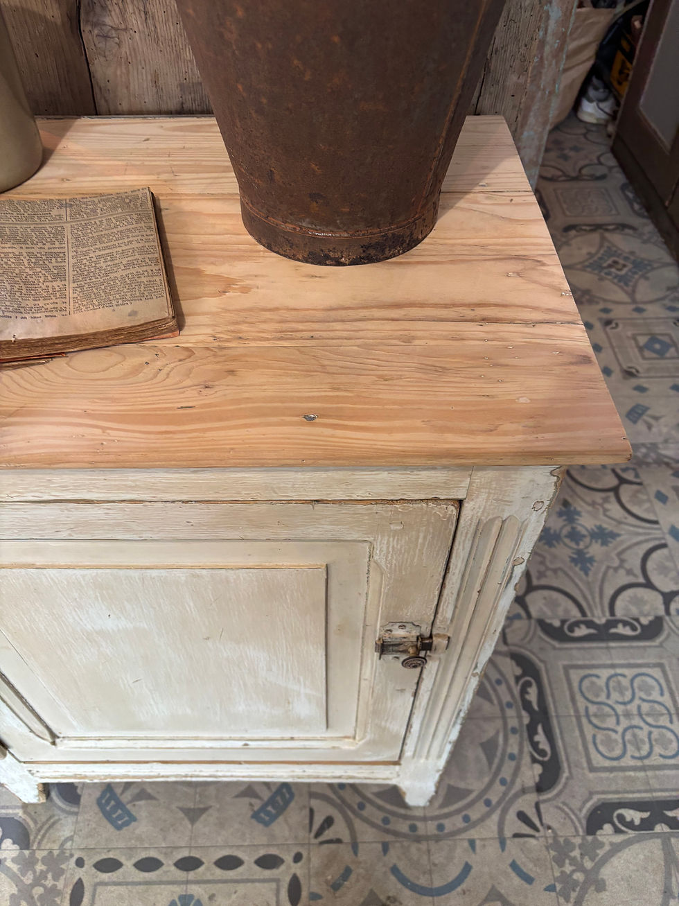 Miniature : Petit confiturier patiné