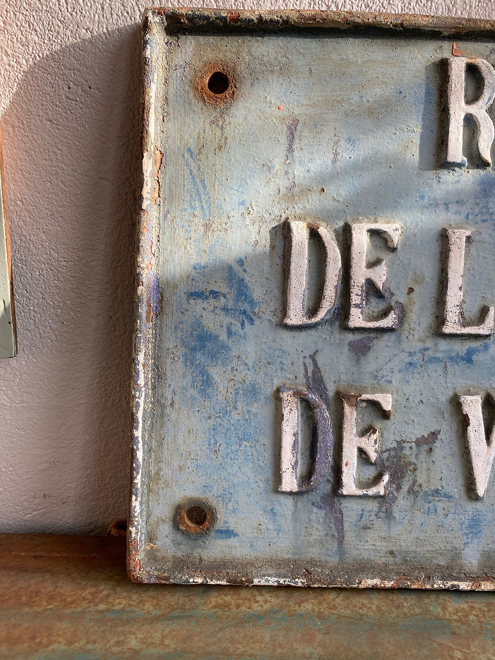 Miniature : Plaque de rue en fonte