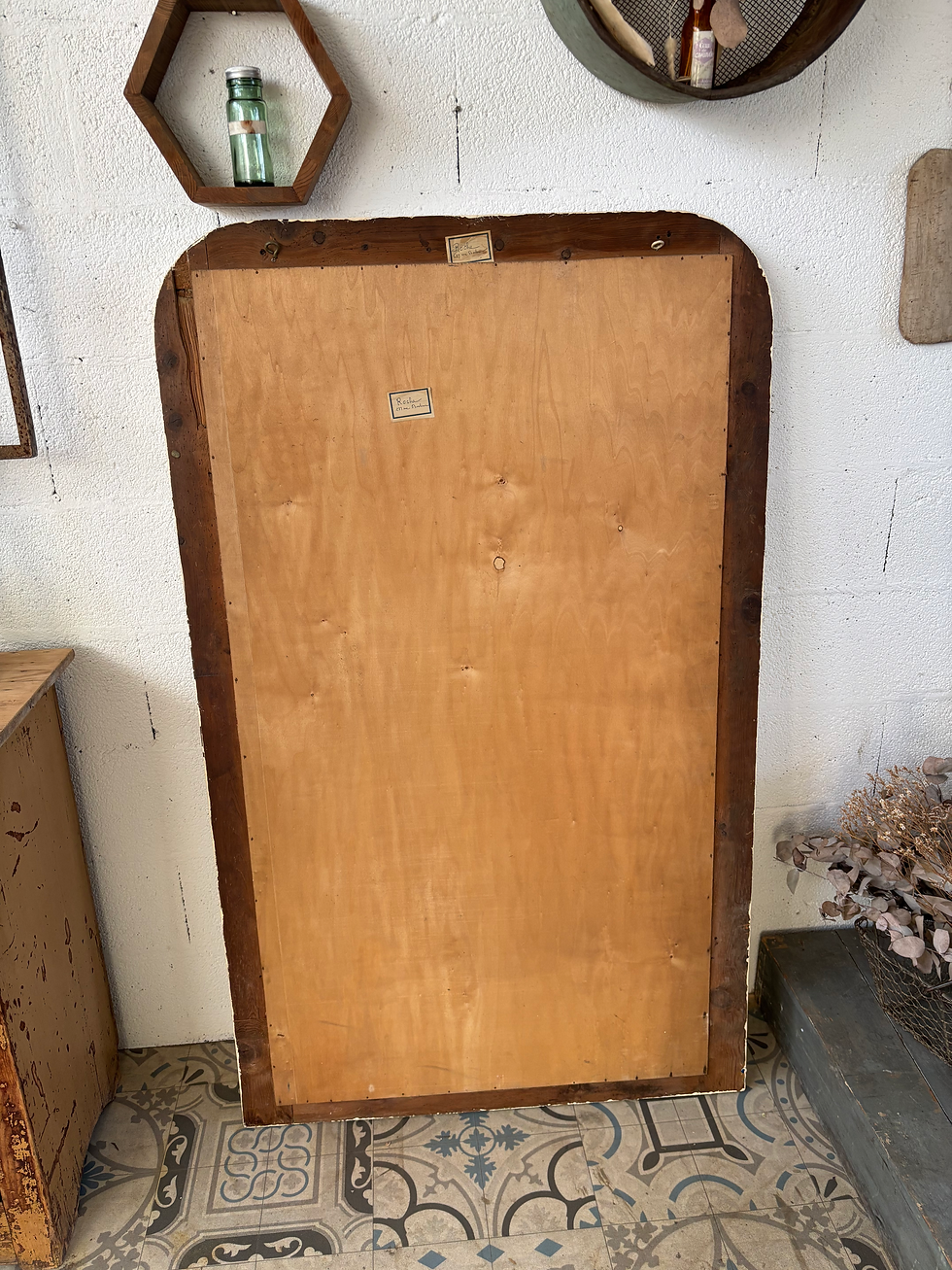 Miniature : Grand miroir Louis Philippe crème 