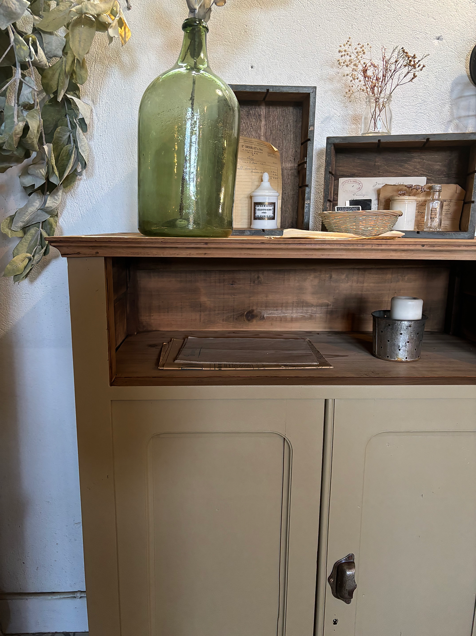 Miniature : Buffet à niche beige 