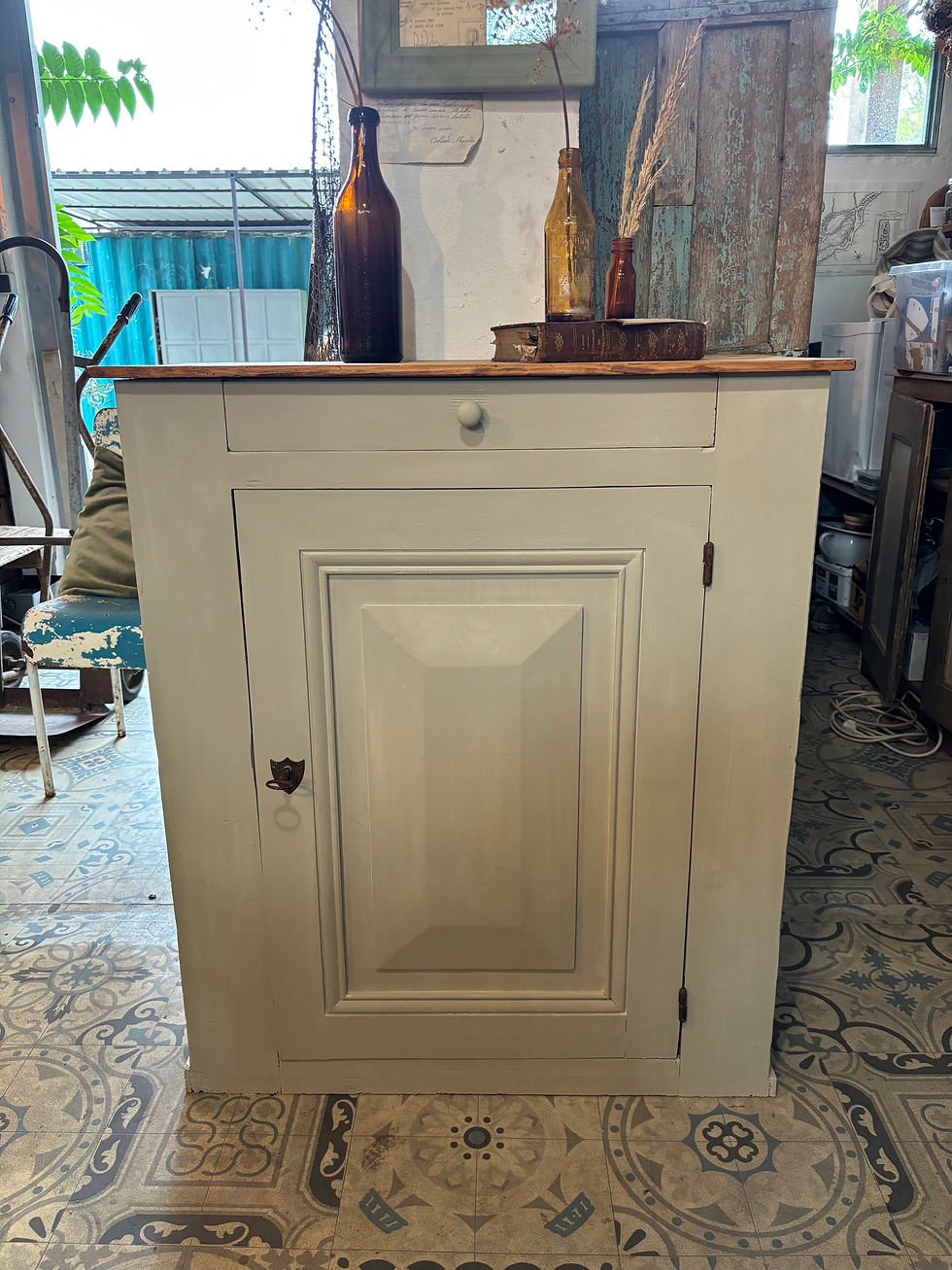 Miniature : Confiturier beige 