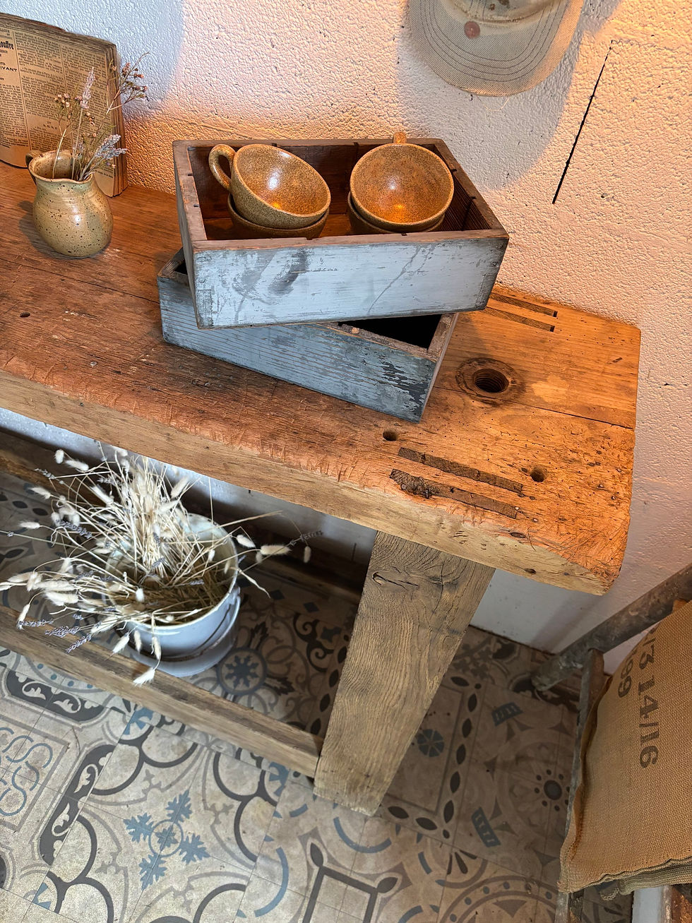 Miniature : Console en chêne vieilli 