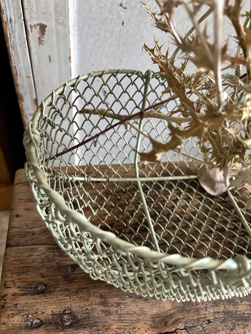 Miniature : Panier grillagé vert clair 