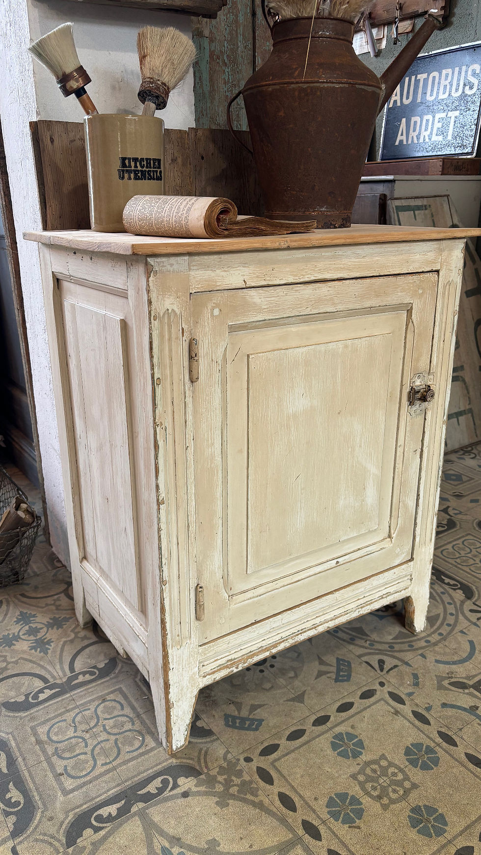 Miniature : Petit confiturier patiné