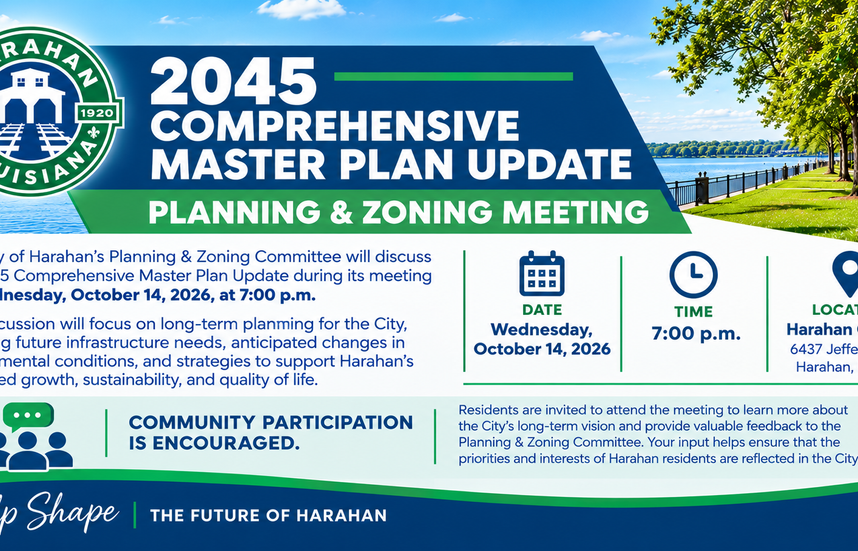 2045 City of Harahan Comprehensive Master Plan Update