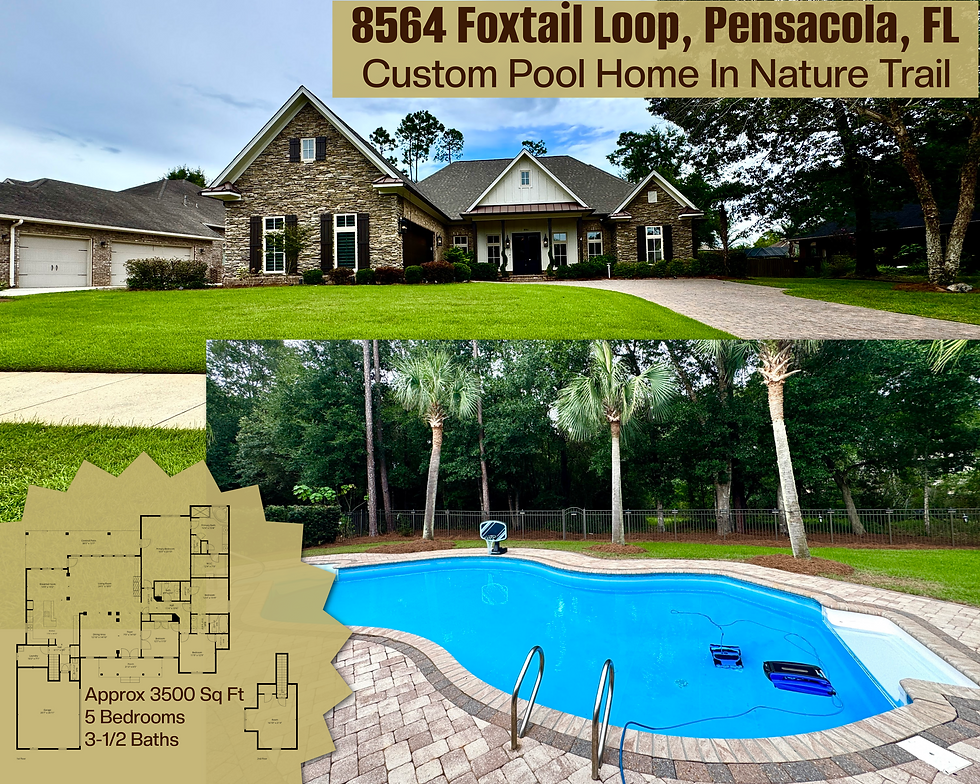 Front 8561 Foxtail Loop Pensacola Florida