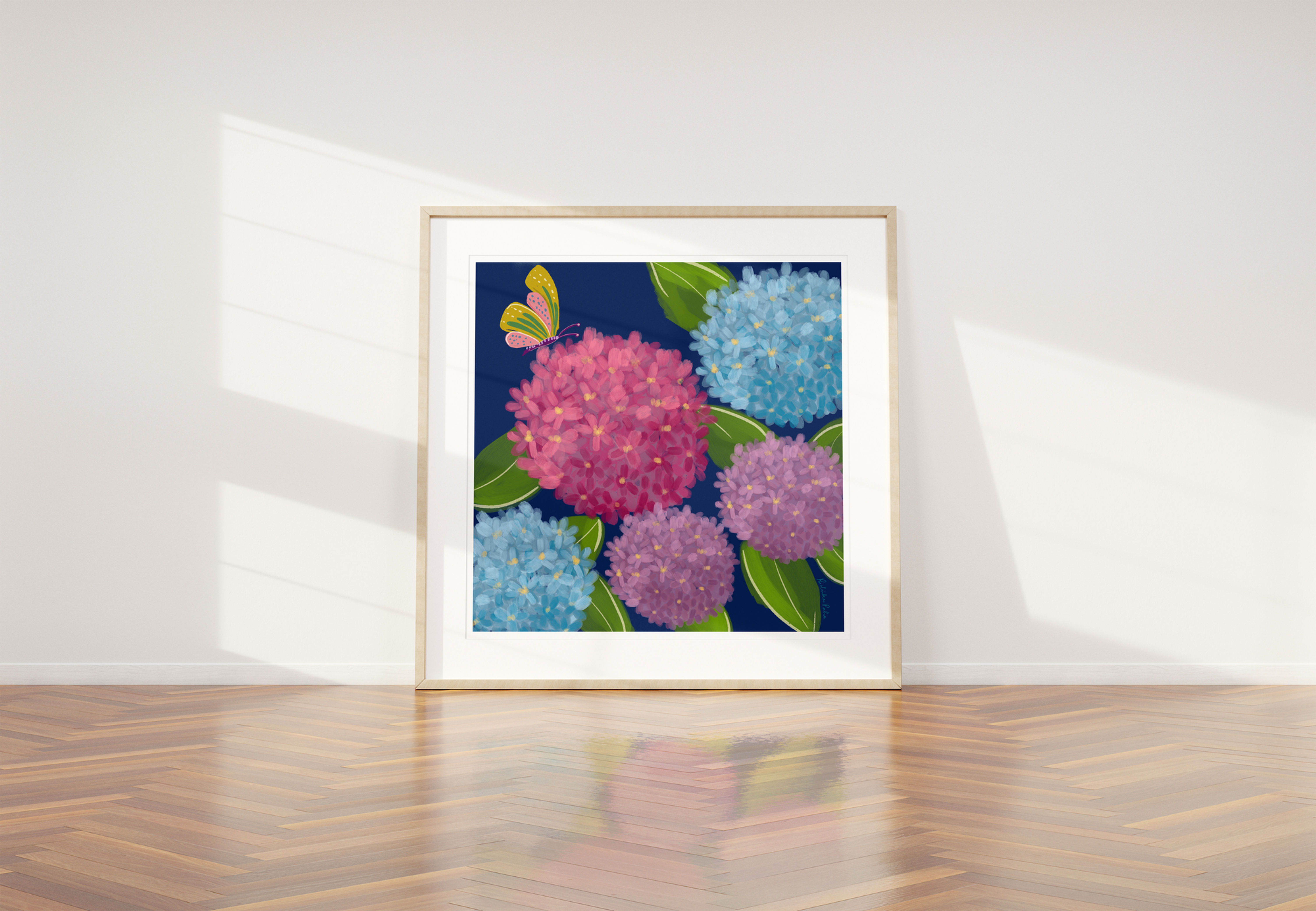 Hydrangea Serenade - Art Print (without frame)