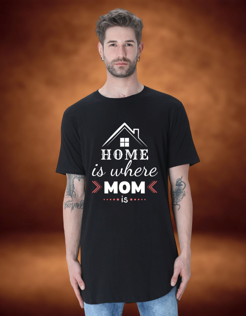 Longline Curved T-shirt