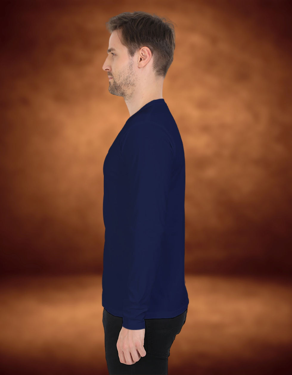 Thumbnail: Round Neck Full Sleeve T-shirt left