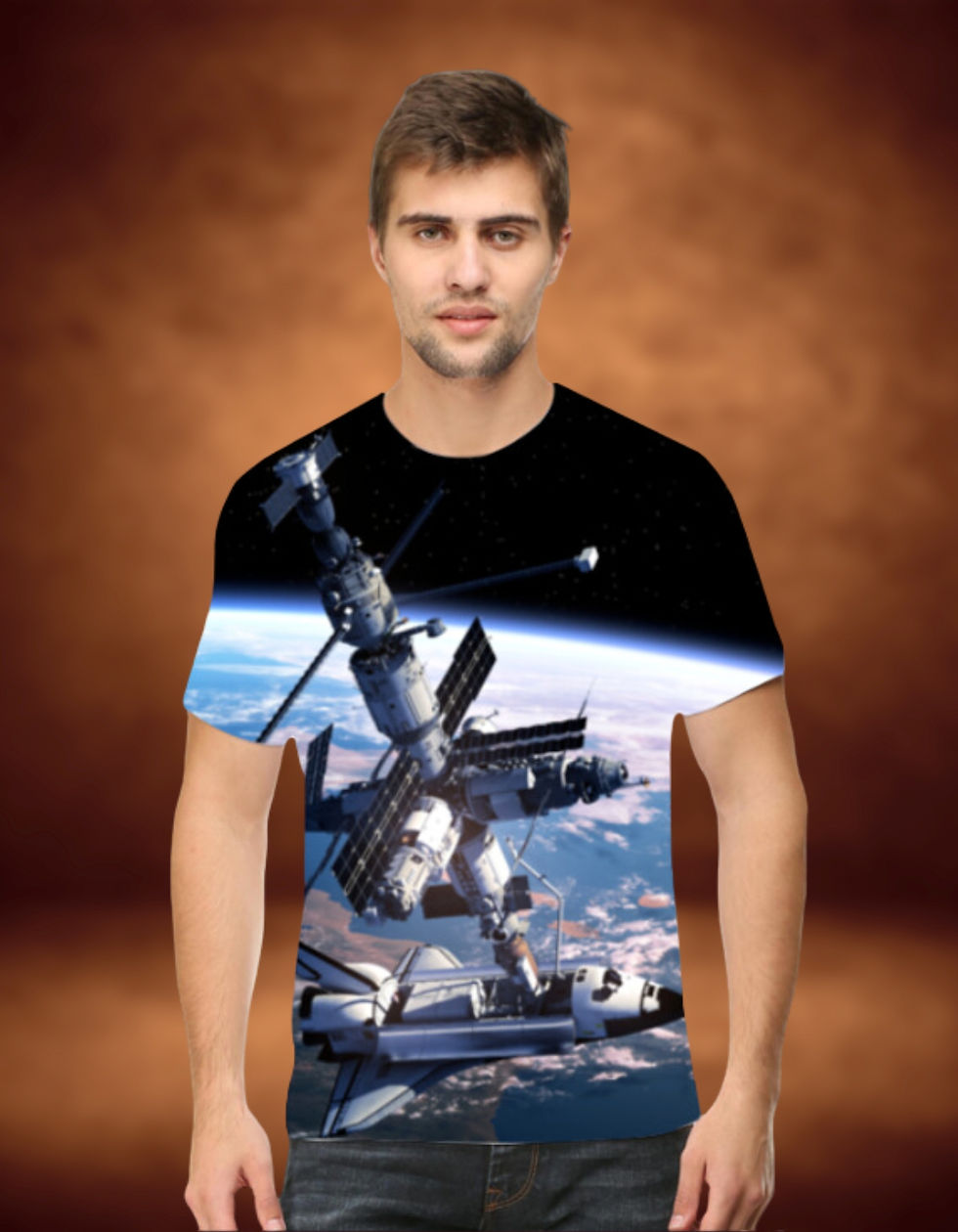 All Over Print T-shirt Space print