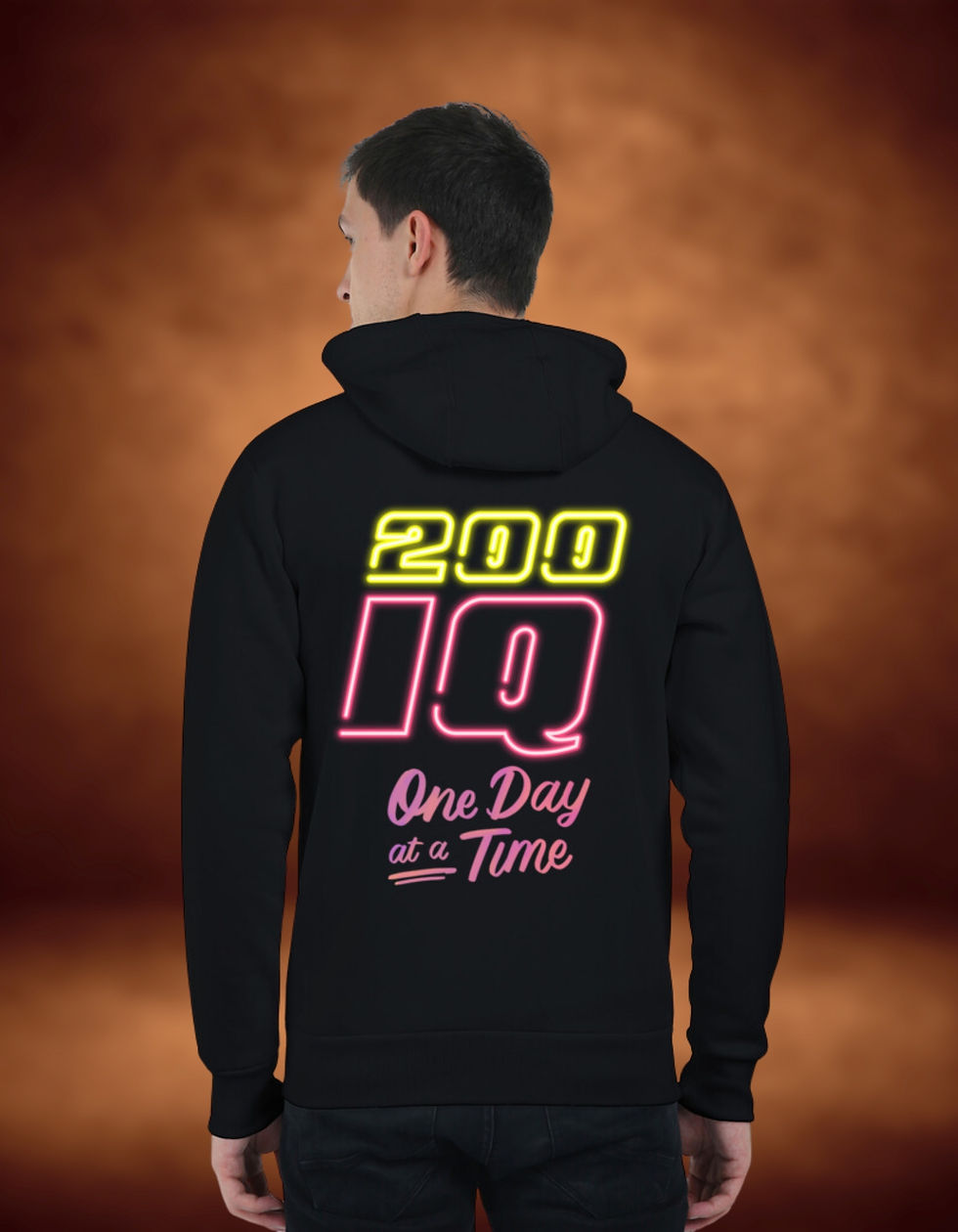 Unisex Zipper Hoodie back