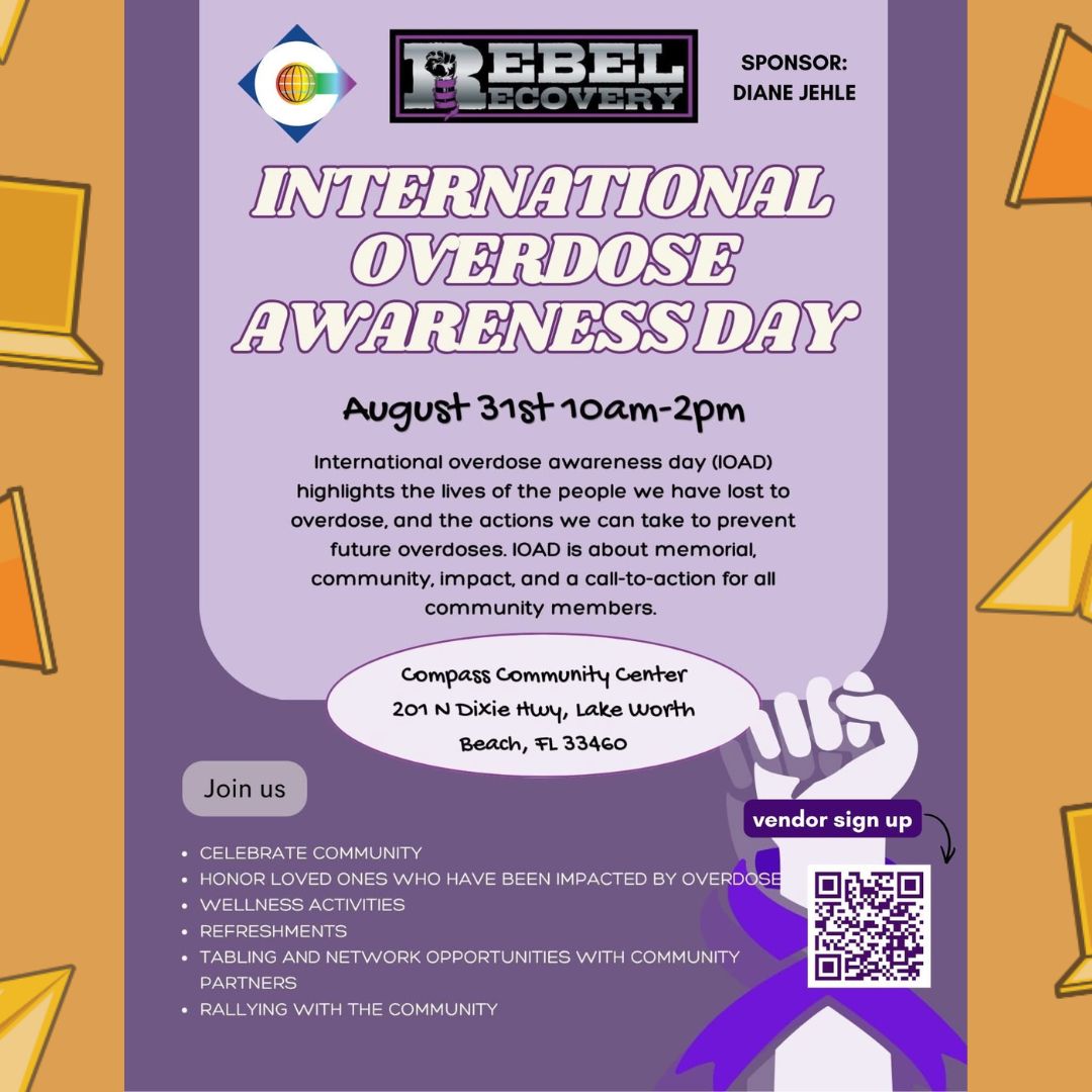 The event poster for International Overdose Awareness Day.