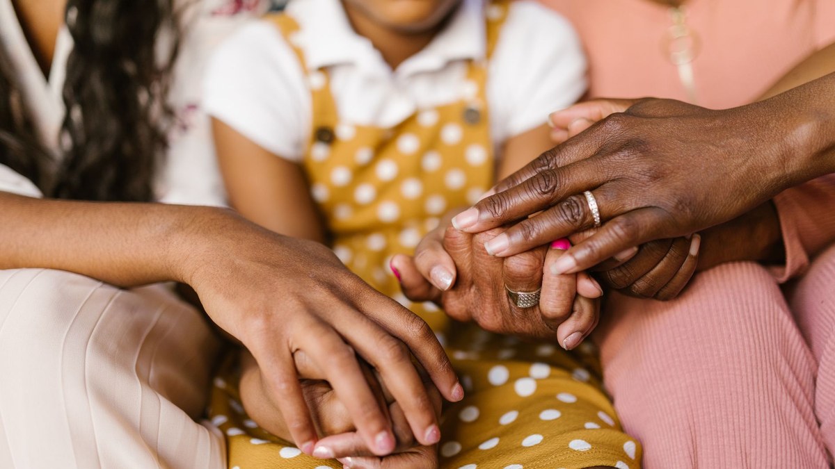 helping children grieve loss of grandparent stock photo for Legacy Options families