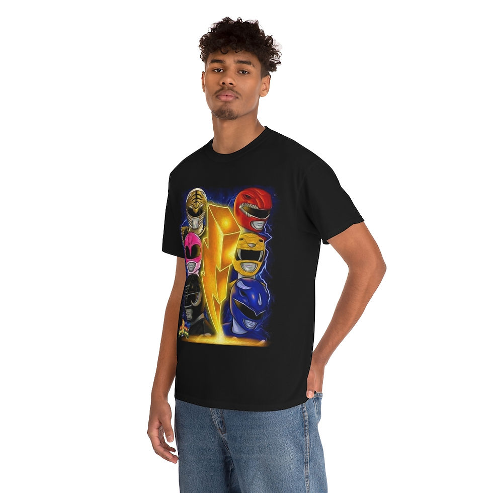 Thumbnail: Power ranger blacked out shirt