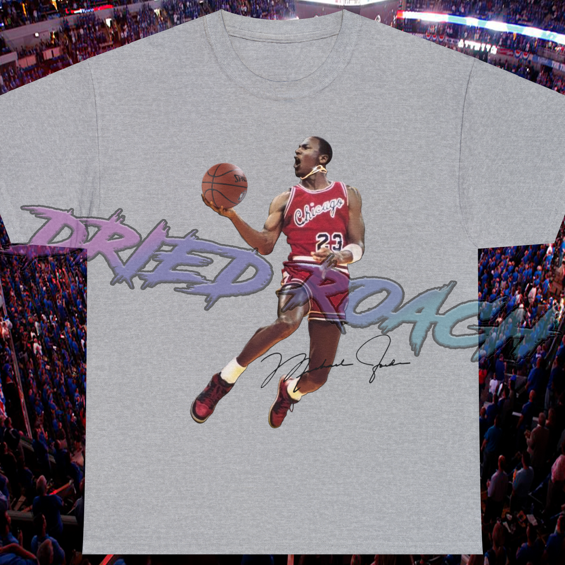 young michael jordan dunk tshirt - gold chain tee - basketball shirt -  unisex