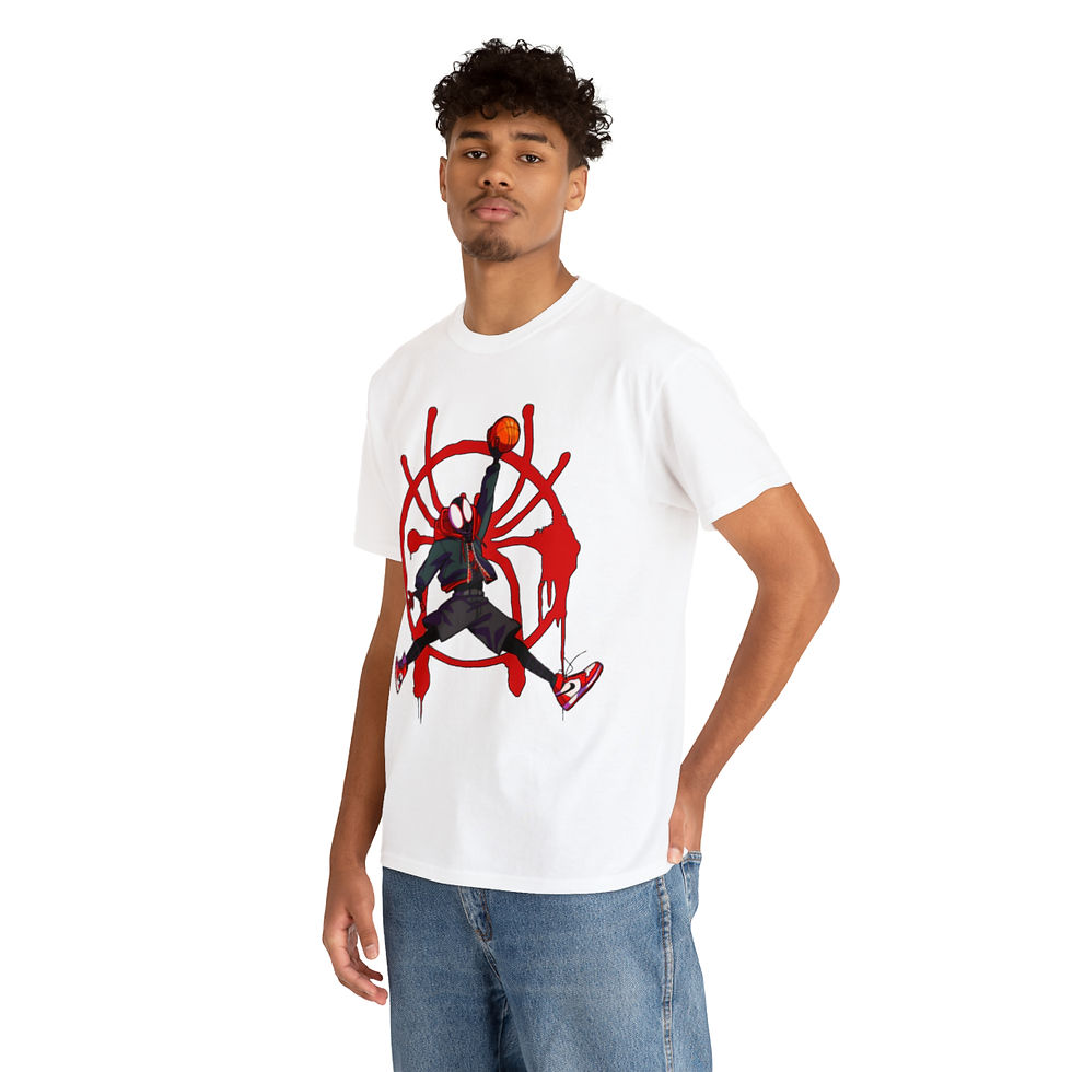 Thumbnail: Spiderman -  spiderverse 2  - michael Jordan Miles Morales tshirt - unisex