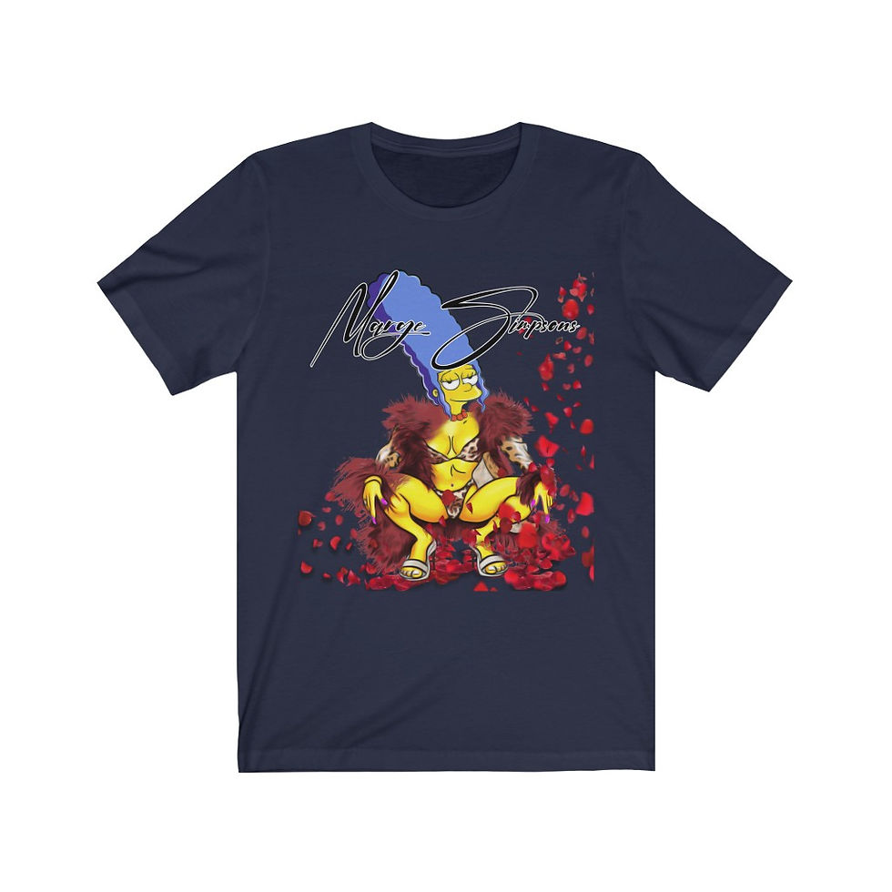 Thumbnail: Marge Simpson milf  Lil kim  Simpsons - soft tshirt - bella canvas - cool tshirt